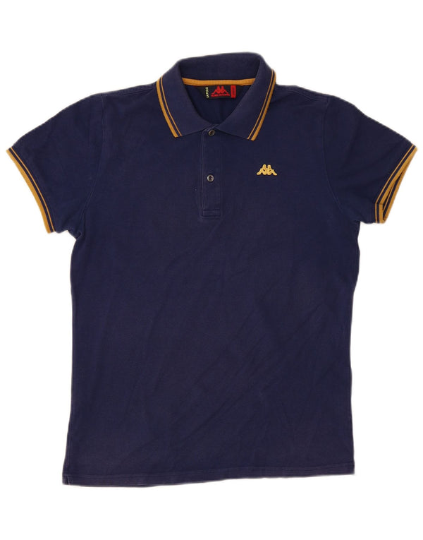 Camisa polo masculina Kappa de algodão azul marinho médio