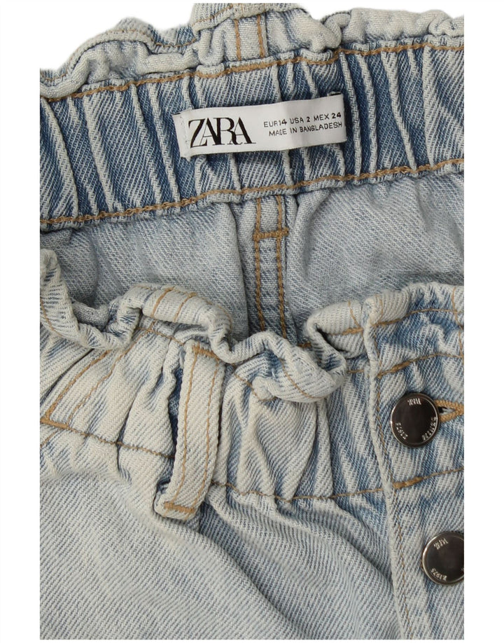 Shorts jeans feminino ZARA EU 34 2XS W24 azul