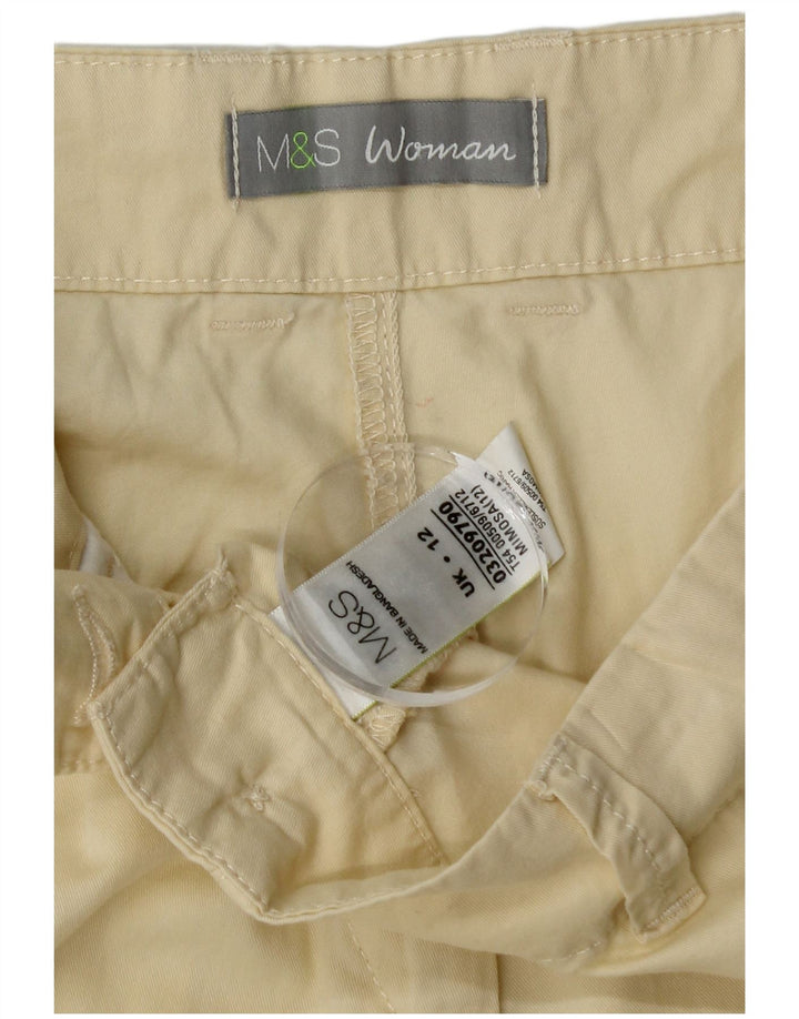 Calça Chino Slim Feminina Marks & Spencer Reino Unido 12 Médio W32 L29 Amarelo