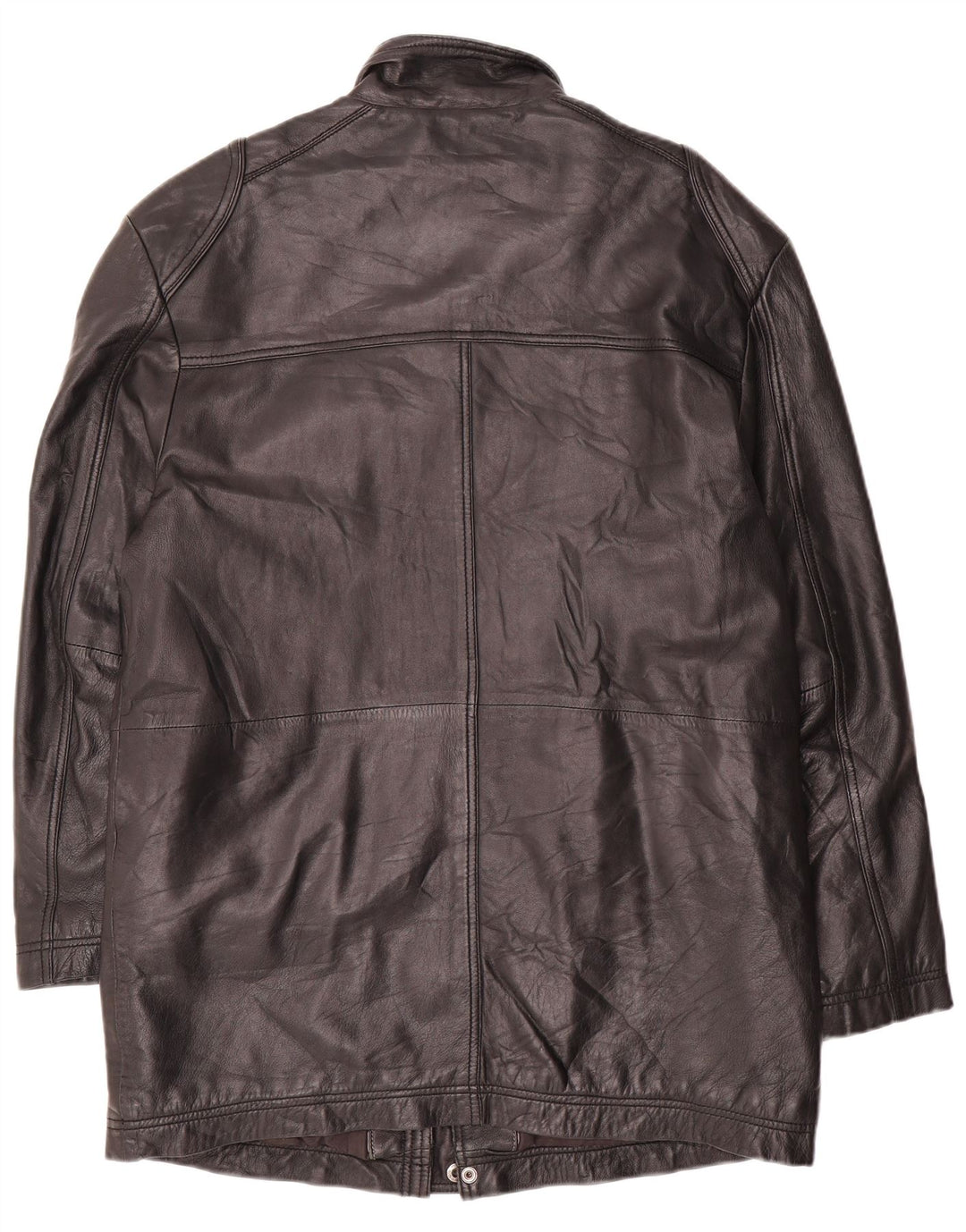 Casaco de couro masculino UK 40 grande preto