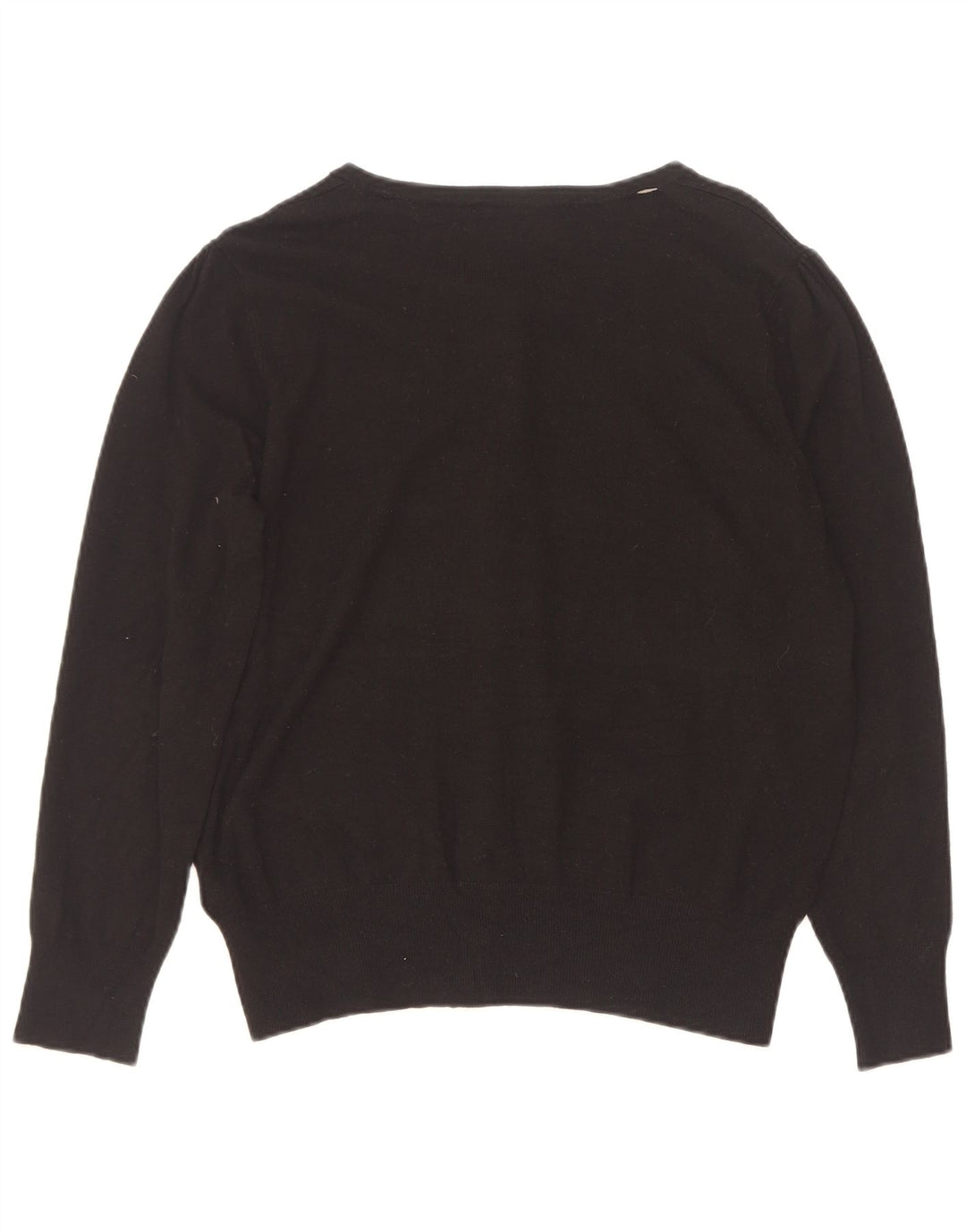 Suéter cardigã feminino Marks & Spencer Reino Unido 16 grande viscose preta