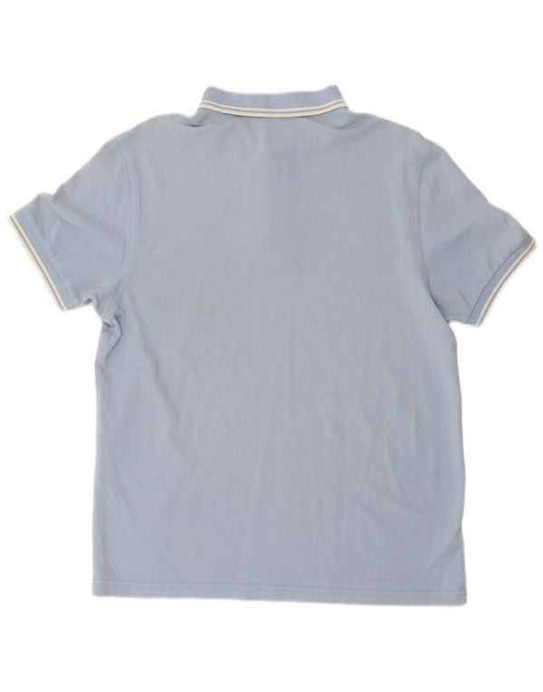 Camisa polo masculina Fred Perry grande algodão azul