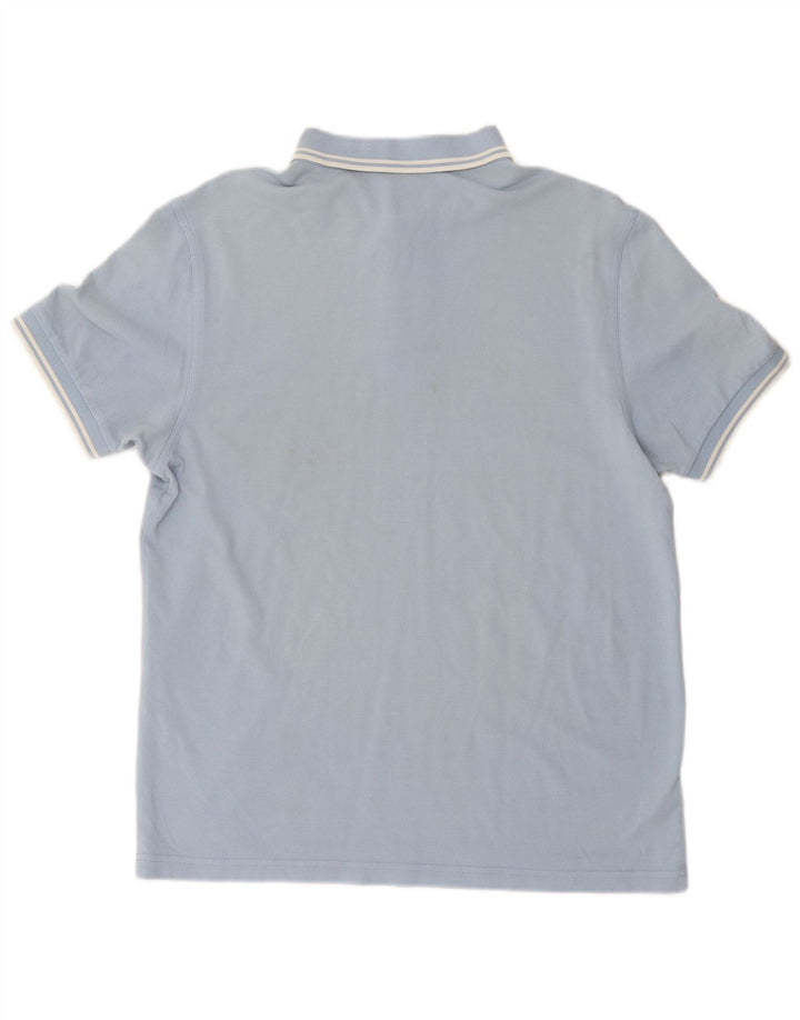 Camisa polo masculina Fred Perry grande algodão azul