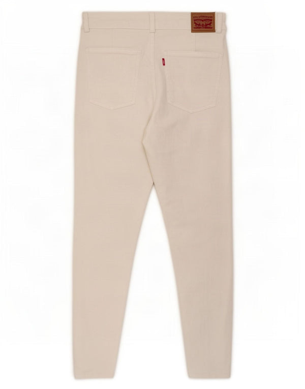 Calça jeans feminina Levi's Mile High Crop W32 L25 algodão branco