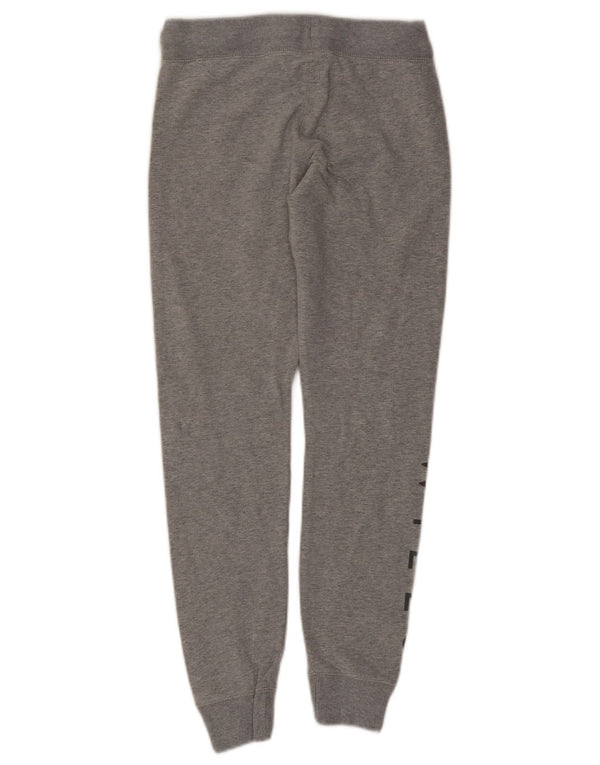 Jack Wills Calça feminina de treino gráfico Joggers Reino Unido 6 XS algodão cinza