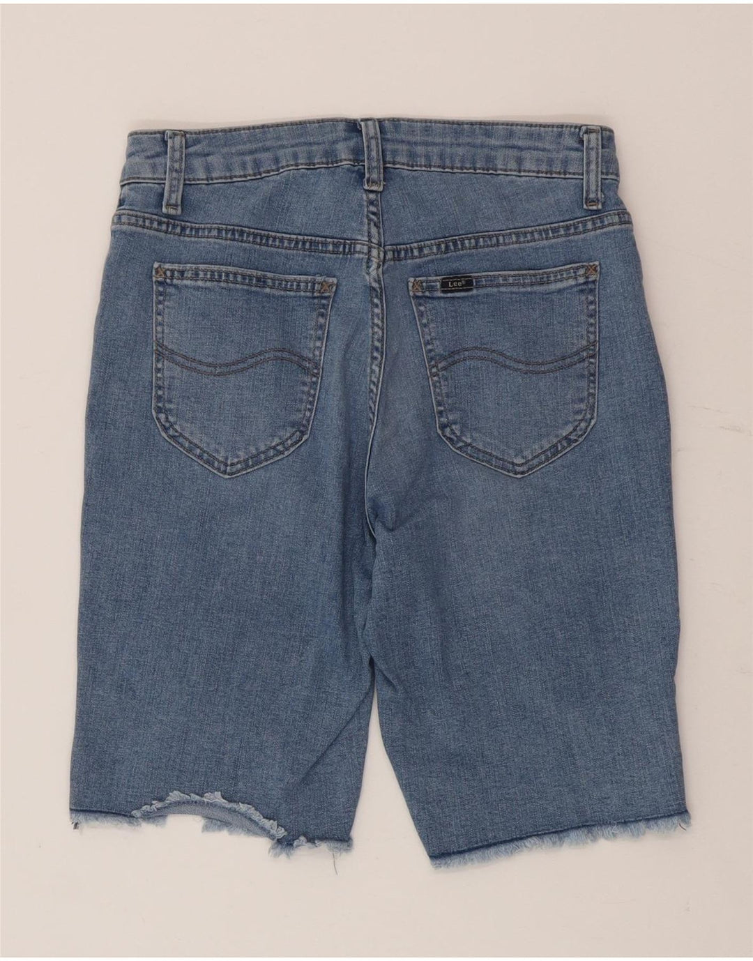 Shorts jeans feminino Lee US 6 médio W28 algodão azul