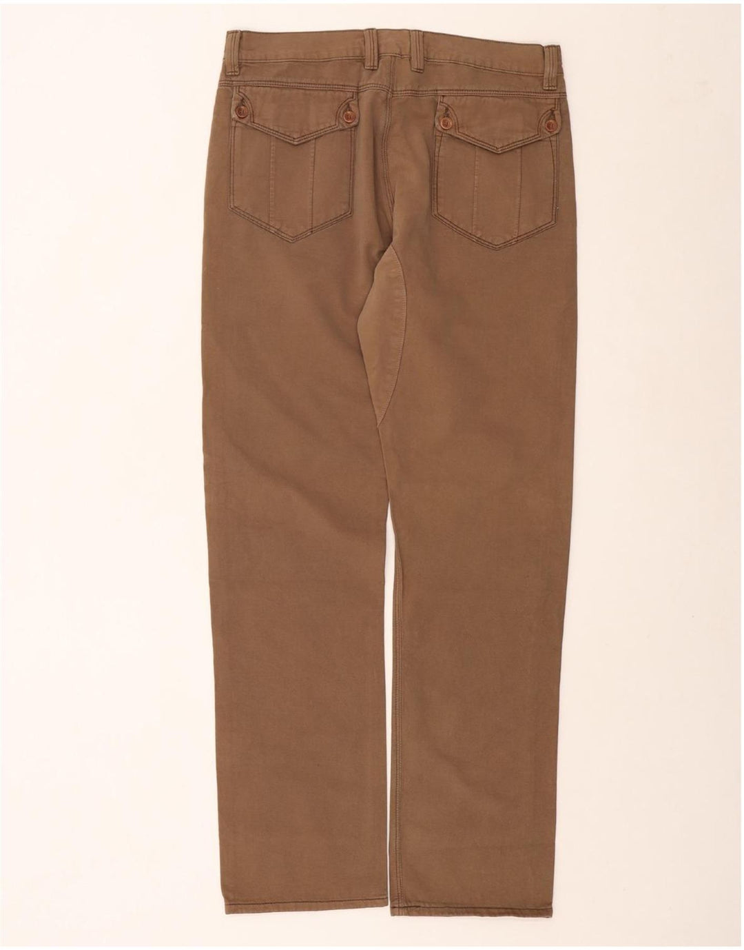 Calça masculina reta casual CARRERA W32 L33 marrom