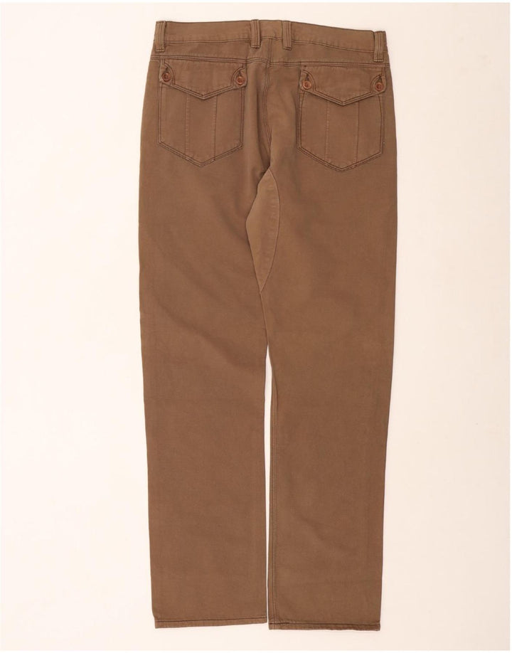 Calça masculina reta casual CARRERA W32 L33 marrom
