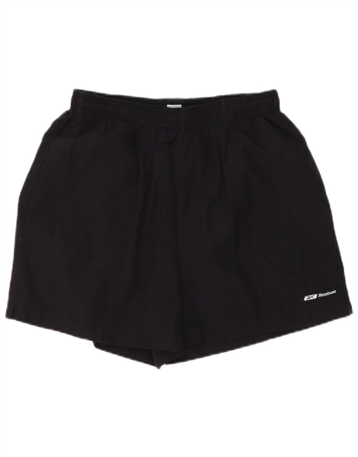Shorts esportivos masculinos Reebok médio preto poliéster