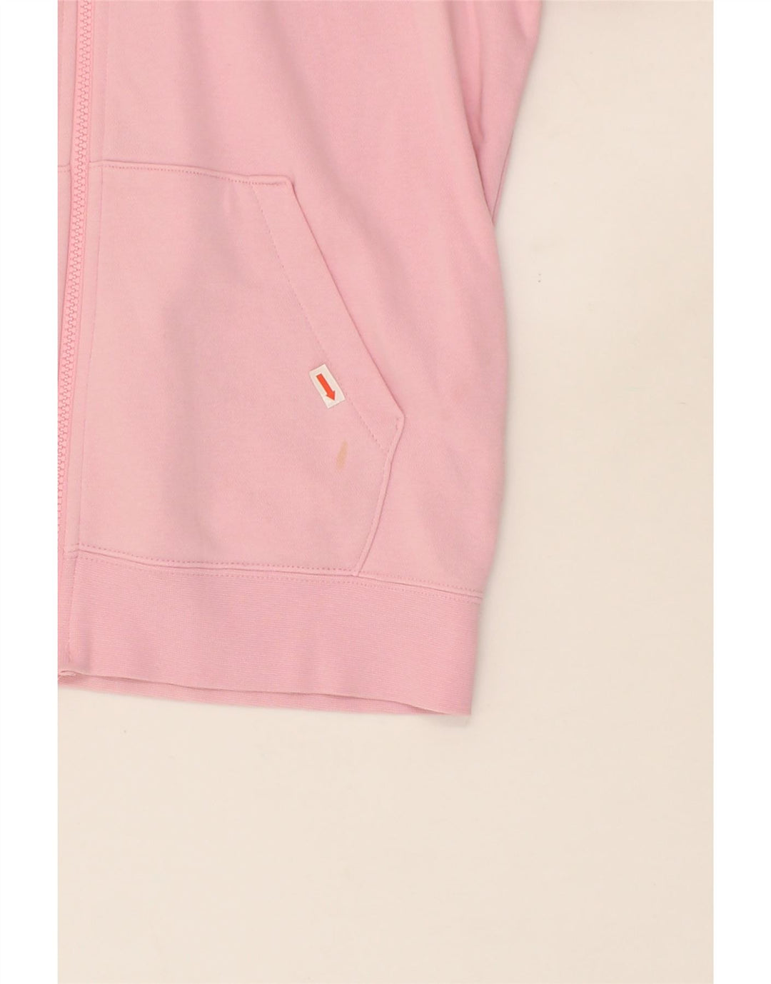 NIKE Womens Zip Hoodie Sweater UK 10 Small Pink Cotton Vintage Nike and Second-Hand Nike from Messina Hembry 