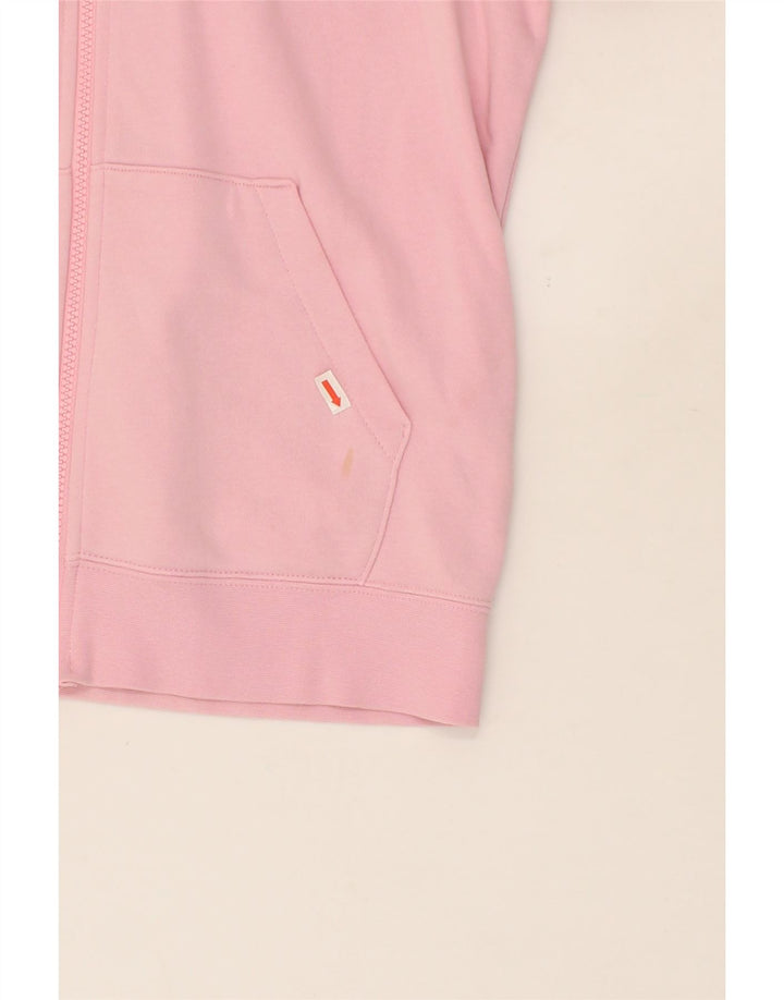 NIKE Womens Zip Hoodie Sweater UK 10 Small Pink Cotton Vintage Nike and Second-Hand Nike from Messina Hembry 