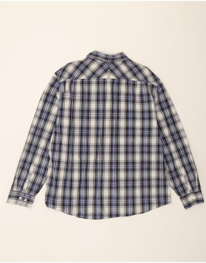 Camisa masculina DOCKERS 2XL algodão xadrez azul marinho