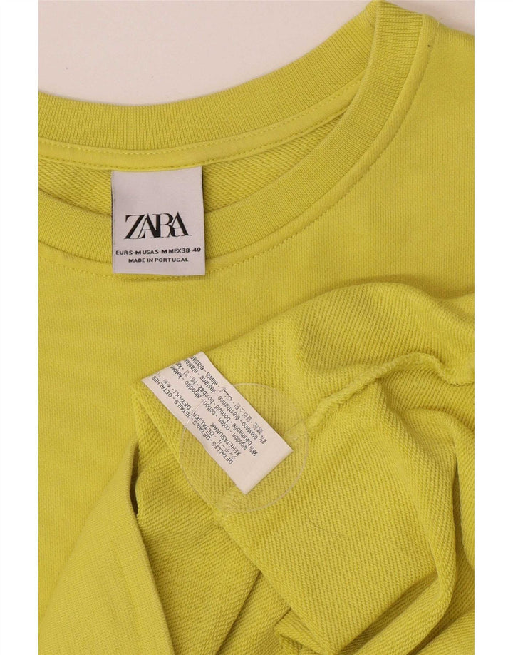 Zara Moletom Masculino Jumper Pequeno Algodão Verde