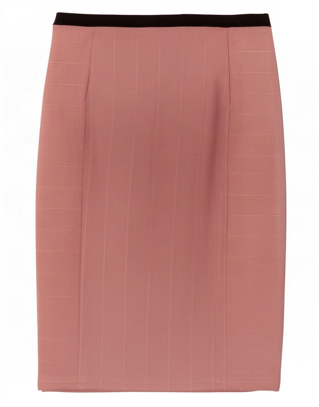 Saia lápis feminina Zara W26 pequeno bloco colorido rosa