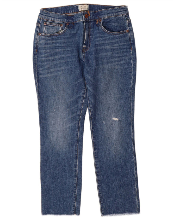 J. Crew Jeans feminino Boyfriend Distressed Slim W28 L26 Azul