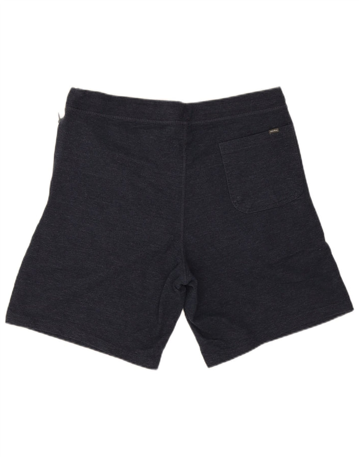 Eddie Bauer Shorts esportivos masculinos grandes de algodão azul marinho