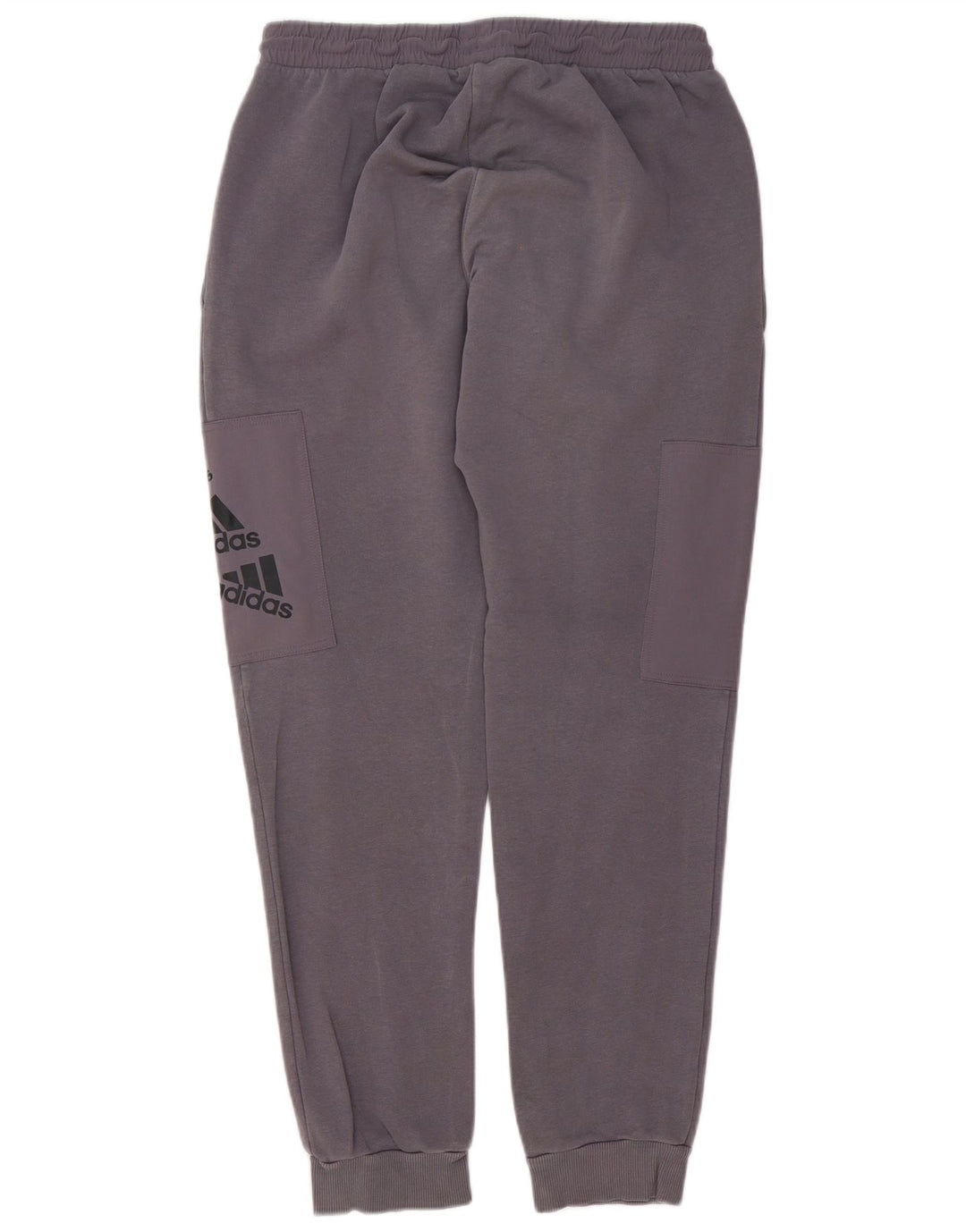 Adidas masculino gráfico cargo calças de treino joggers algodão cinza médio