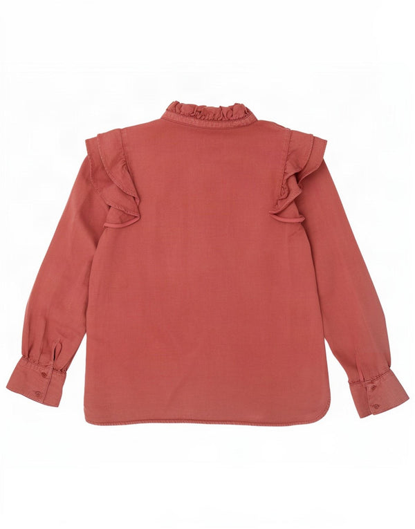 Segunda Blusa Feminina Camisa Feminina Reino Unido 12 Médio Borgonha Lyocell