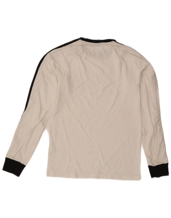 Adidas Mens Graphic Top Manga Longa XS Branco Algodão