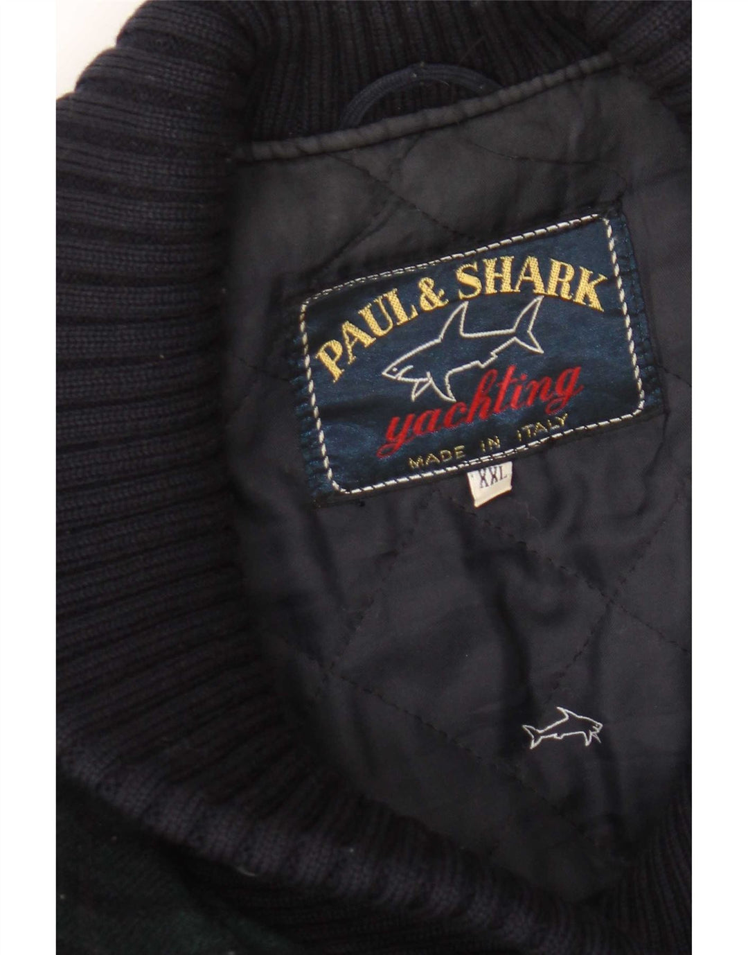 Sobretudo feminino Paul & Shark UK 20 2XL xadrez azul marinho
