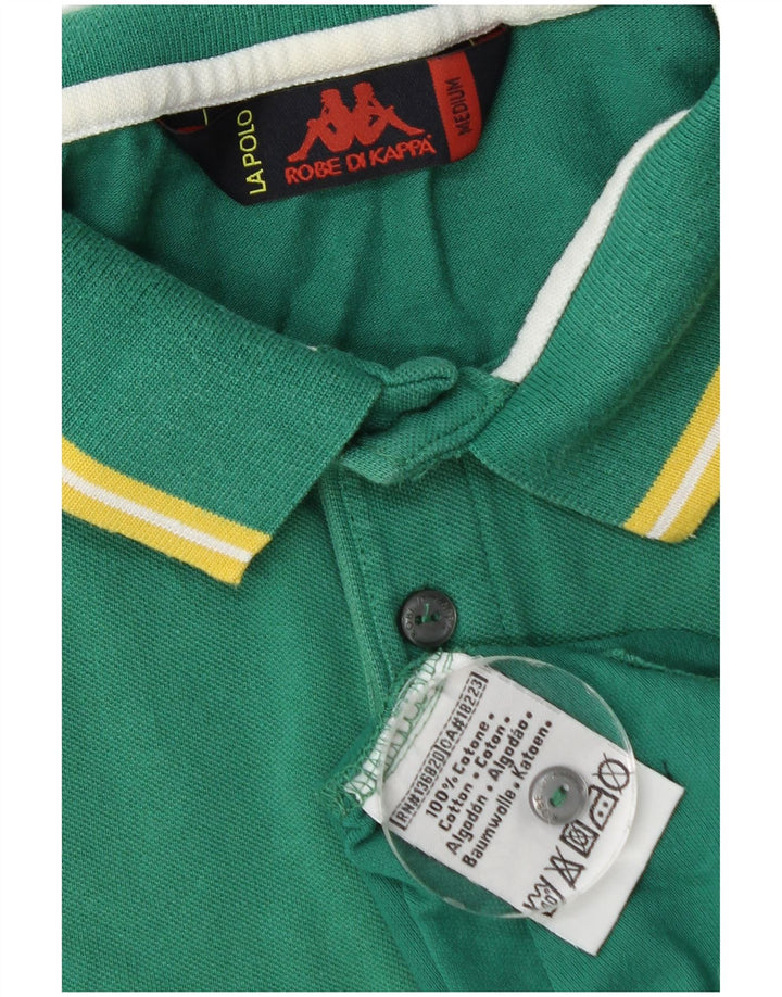 Camisa polo masculina Kappa algodão verde médio