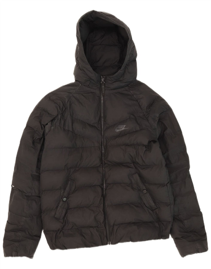 Jaqueta acolchoada com capuz Nike Boys 13-14 anos XL preto poliéster