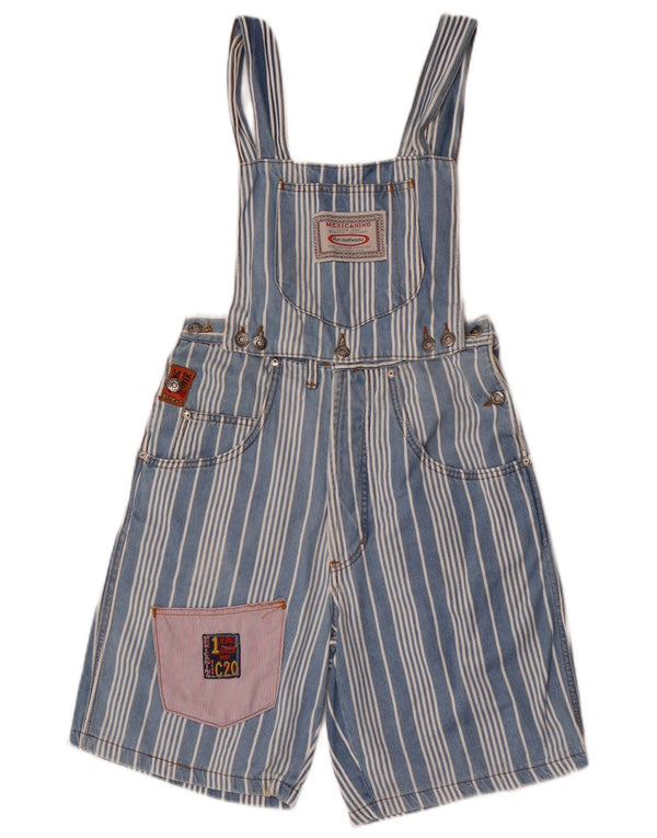 Shorts feminino vintage W28 listrado azul médio