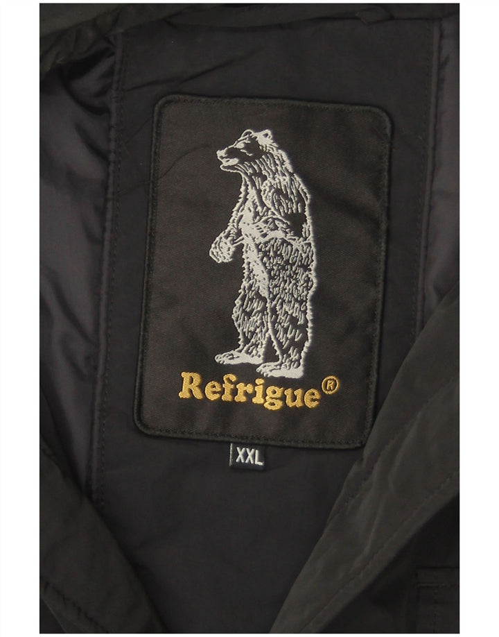 Jaqueta utilitária masculina Refrigue UK 44 2XL poliéster azul marinho