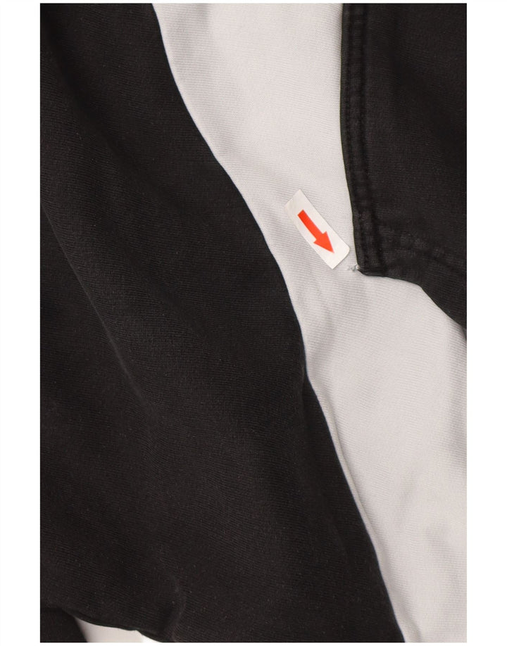 PUMA Mens Hoodie Jumper Médio Preto Colorblock Algodão