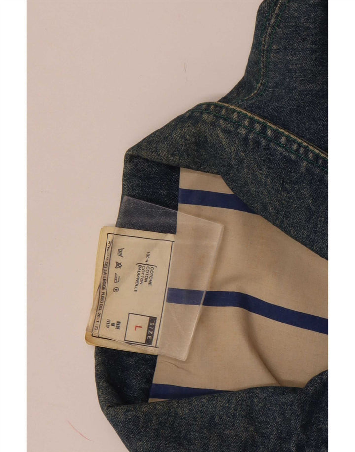 Casaco jeans masculino Vitamina UK 40 grande algodão azul