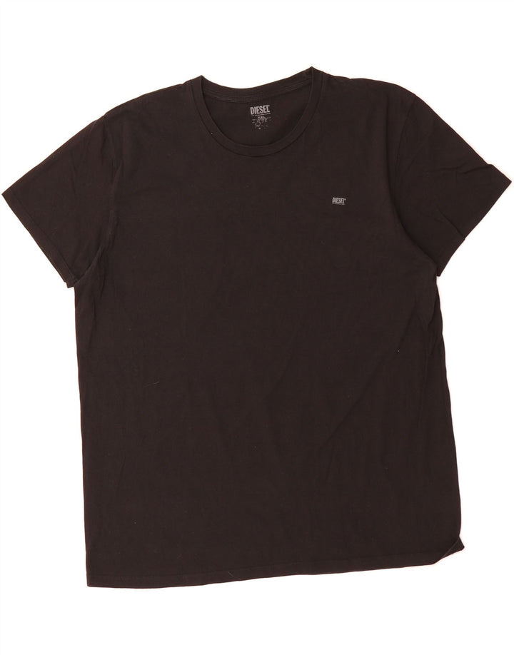 DIESEL Womens T-Shirt Top UK 20 2XL Black Vintage Diesel and Second-Hand Diesel from Messina Hembry 