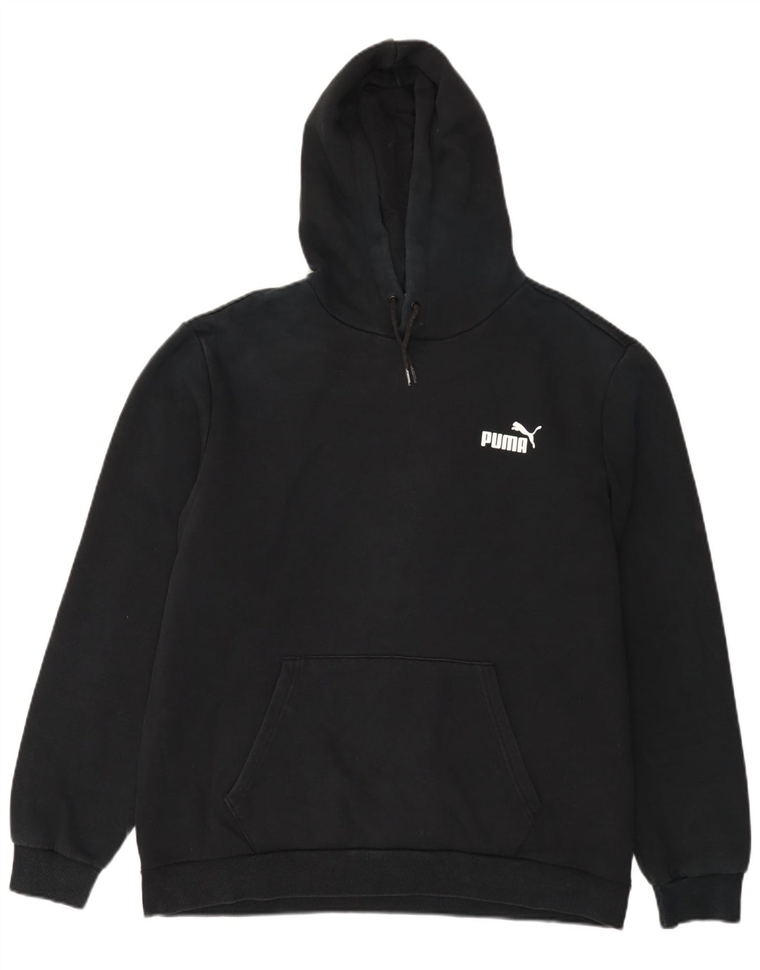 Puma Mens Hoodie Jumper XL Algodão Preto
