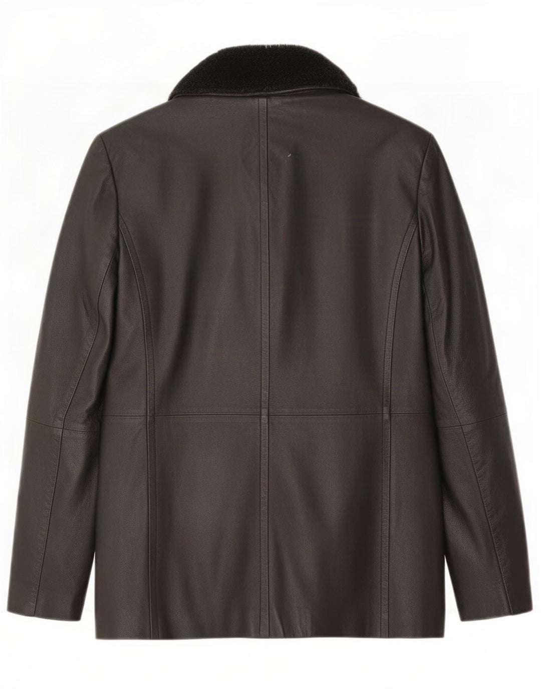 Wallis Womens Leather Jacket UK 12 Medium Black