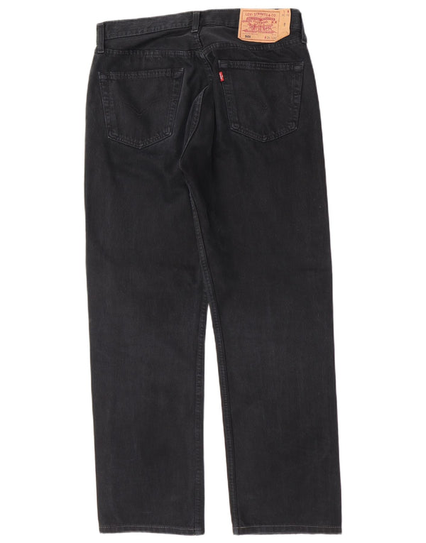 Calça jeans masculina Levi's 501 Straight W34 L29 azul marinho algodão
