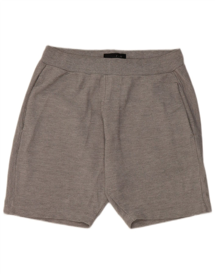 Shorts esportivos masculinos Zara cinza médio