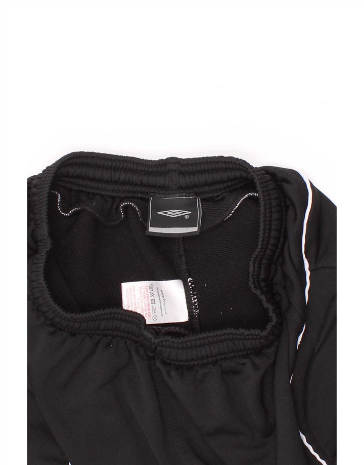 Shorts esportivos gráficos Umbro para meninos 9-10 anos preto colorblock poliéster