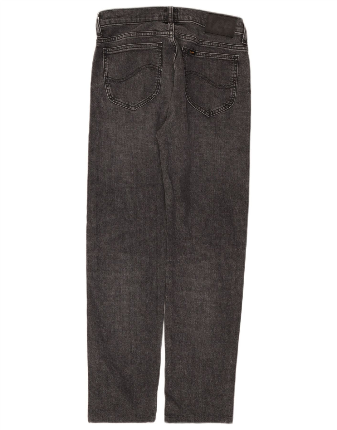 Lee Mens Rider Straight Jeans W28 L28 Algodão Cinza
