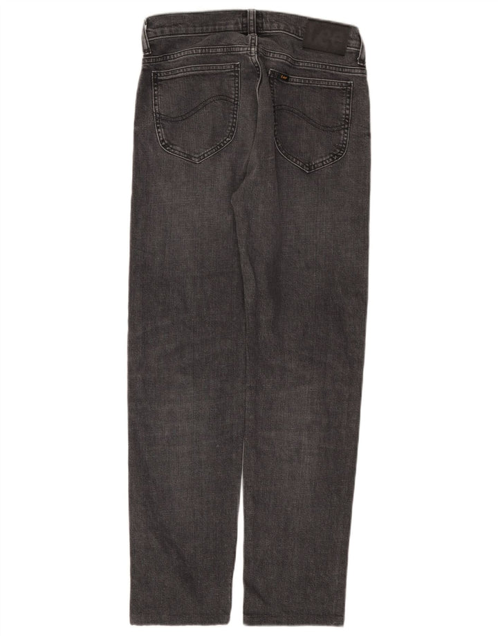 Lee Mens Rider Straight Jeans W28 L28 Algodão Cinza