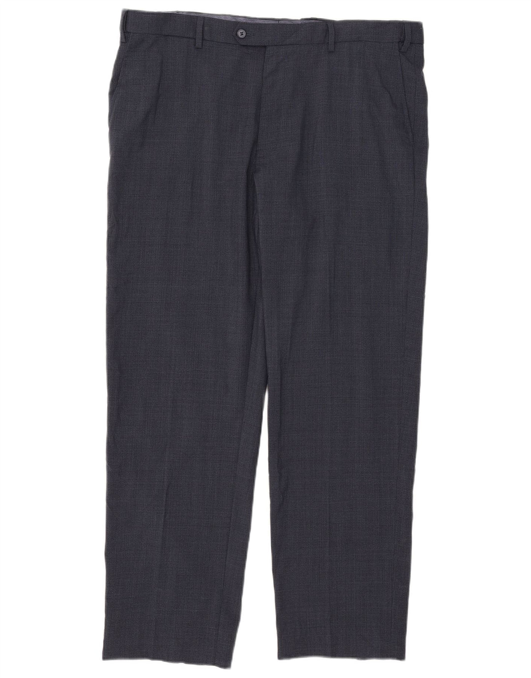 Calça masculina reta regular Marks & Spencer W40 L31 azul marinho