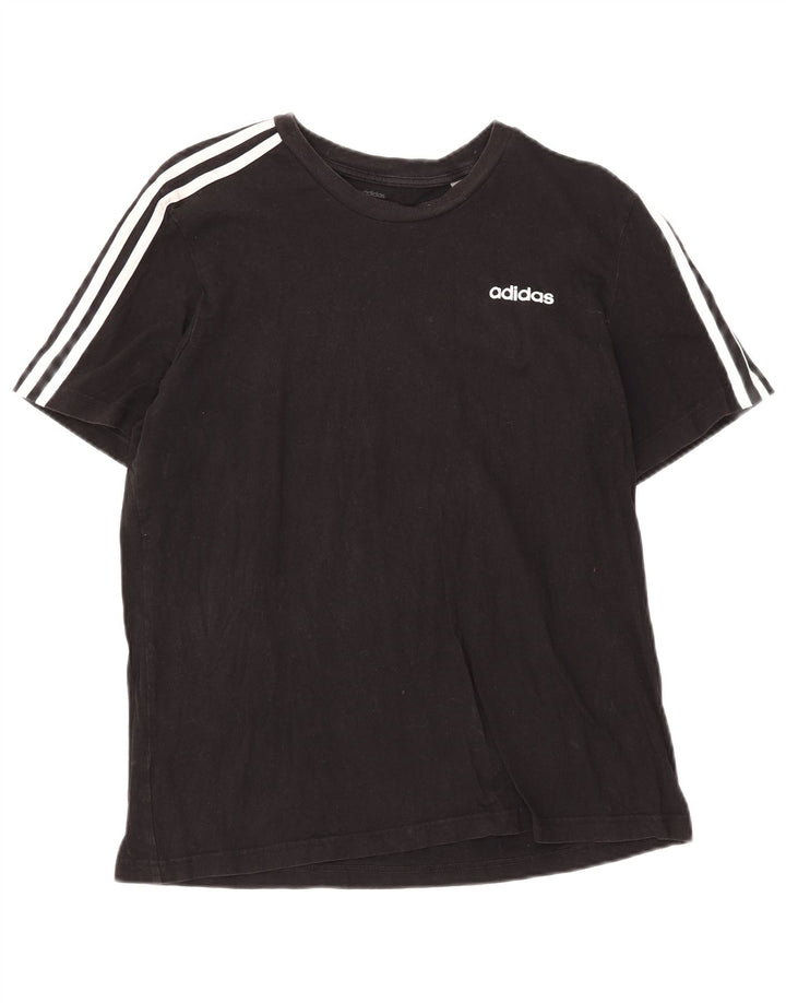 Adidas Mens Camiseta Top Grande Preto
