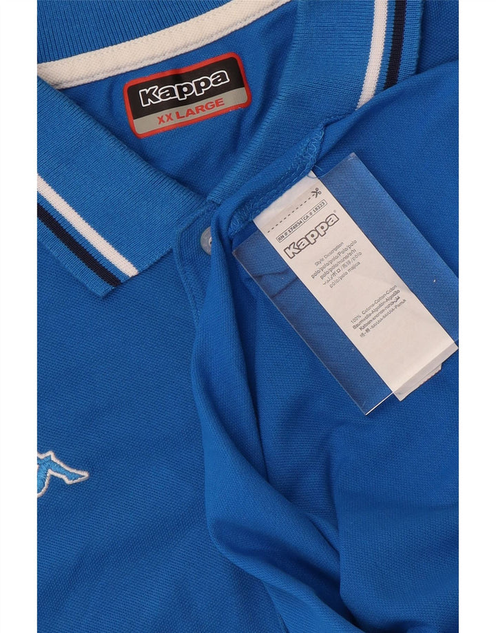 Camisa polo masculina KAPPA 2XL algodão azul