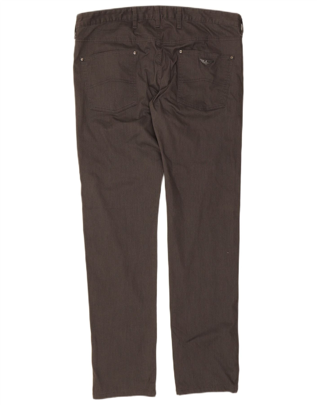ARMANI JEANS Calça feminina casual slim W38 L34 algodão cinza