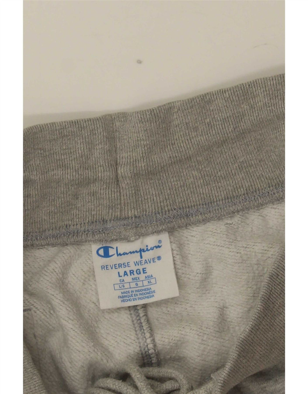 Shorts esportivo masculino Champion Reverse Weave grande algodão cinza