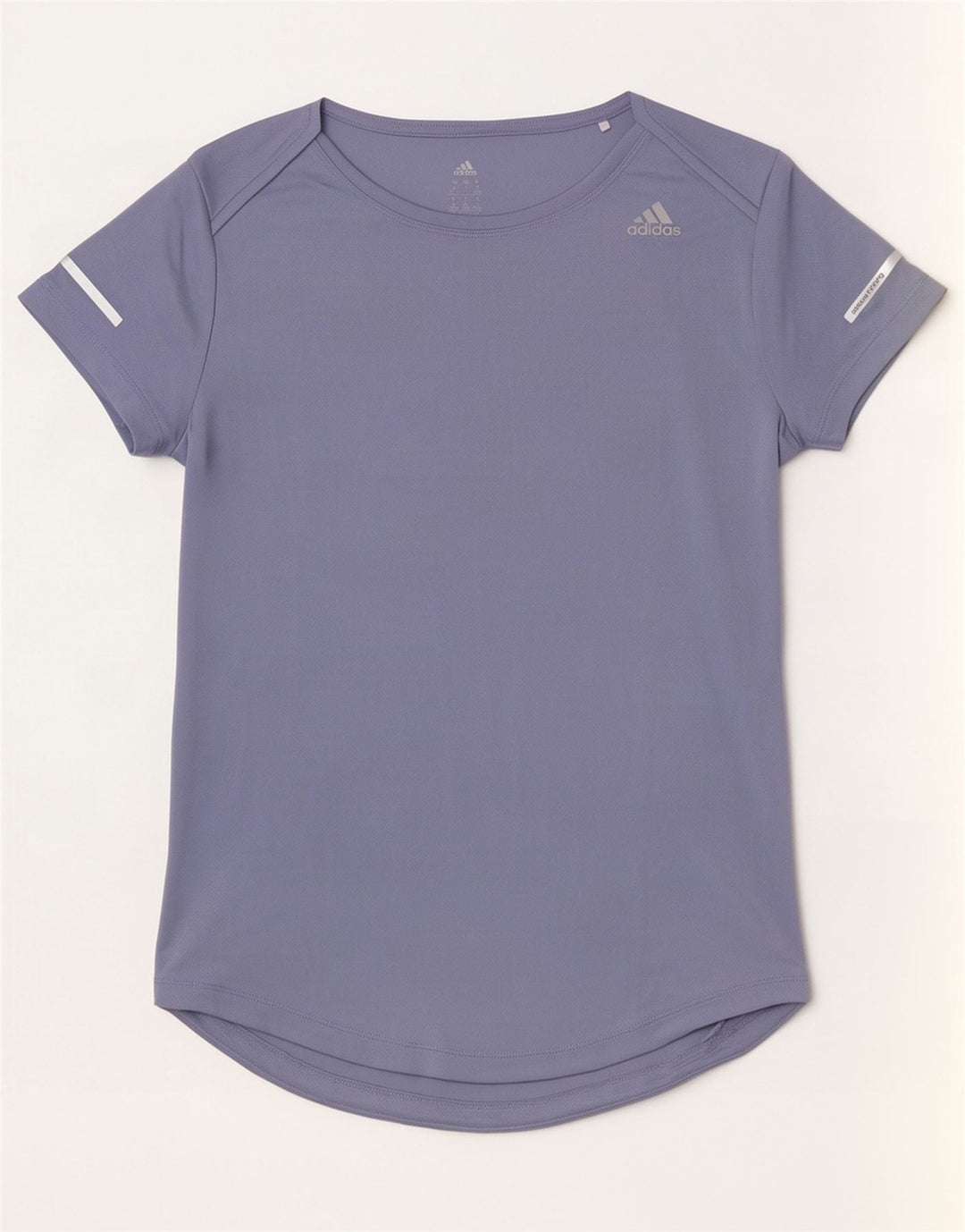 Adidas Womens Running T-Shirt Top UK 8/10 Pequeno Roxo Poliéster