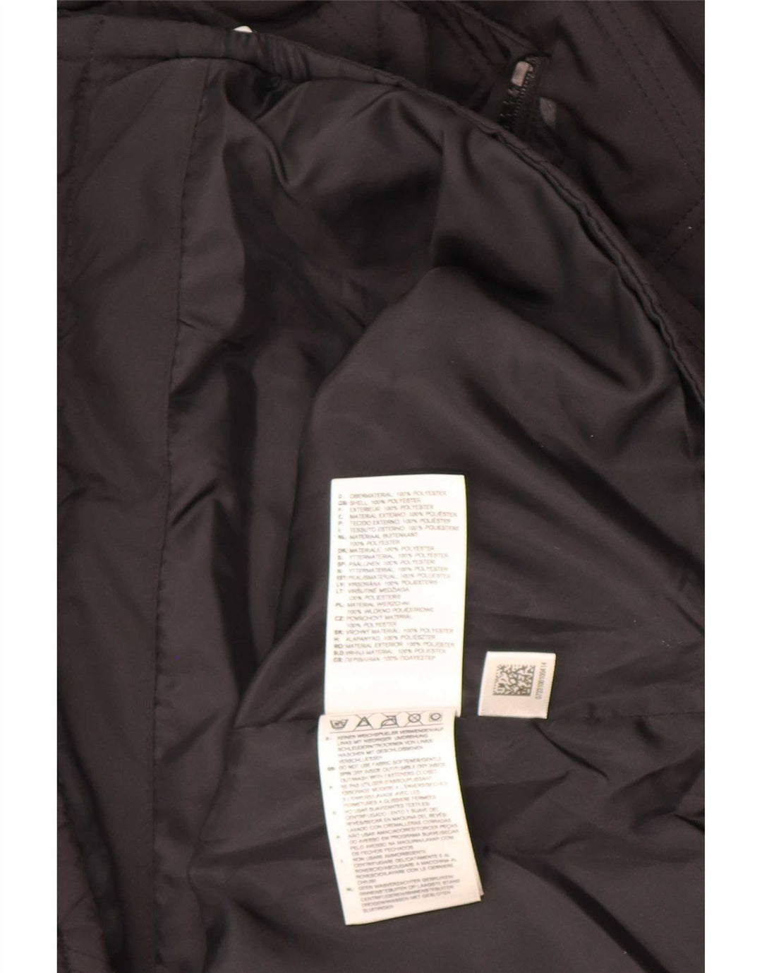 Colete acolchoado feminino Adidas UK 20 2XL preto poliéster