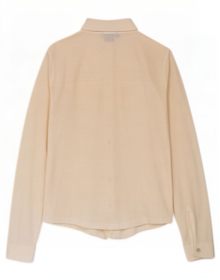 Guess Camisa Feminina UK 10 Pequena Branca