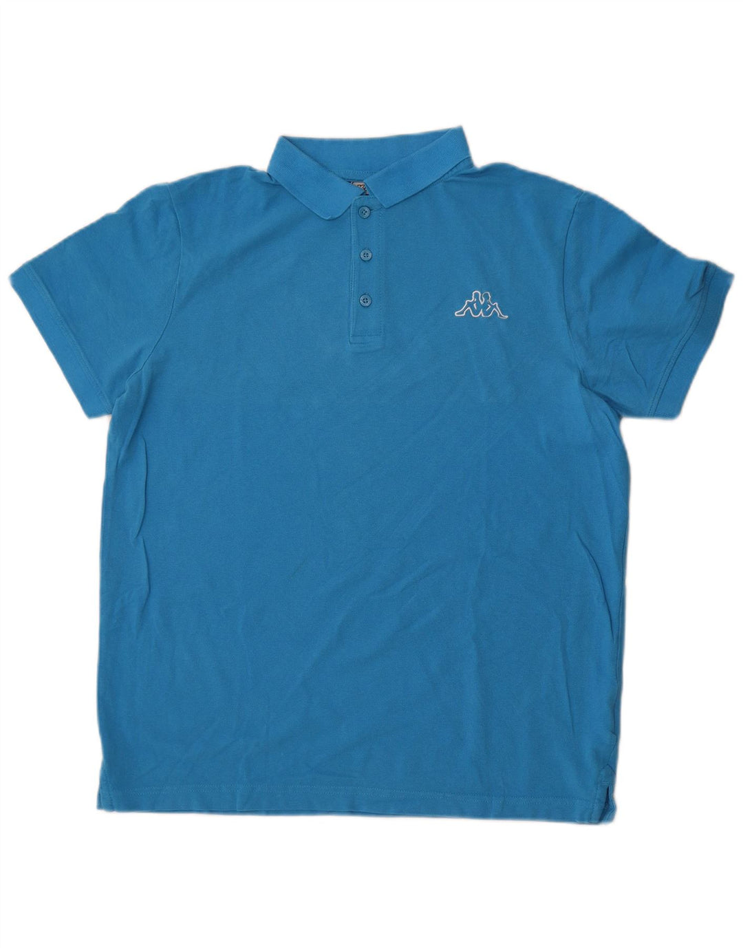 Camisa polo masculina Kappa grande algodão azul