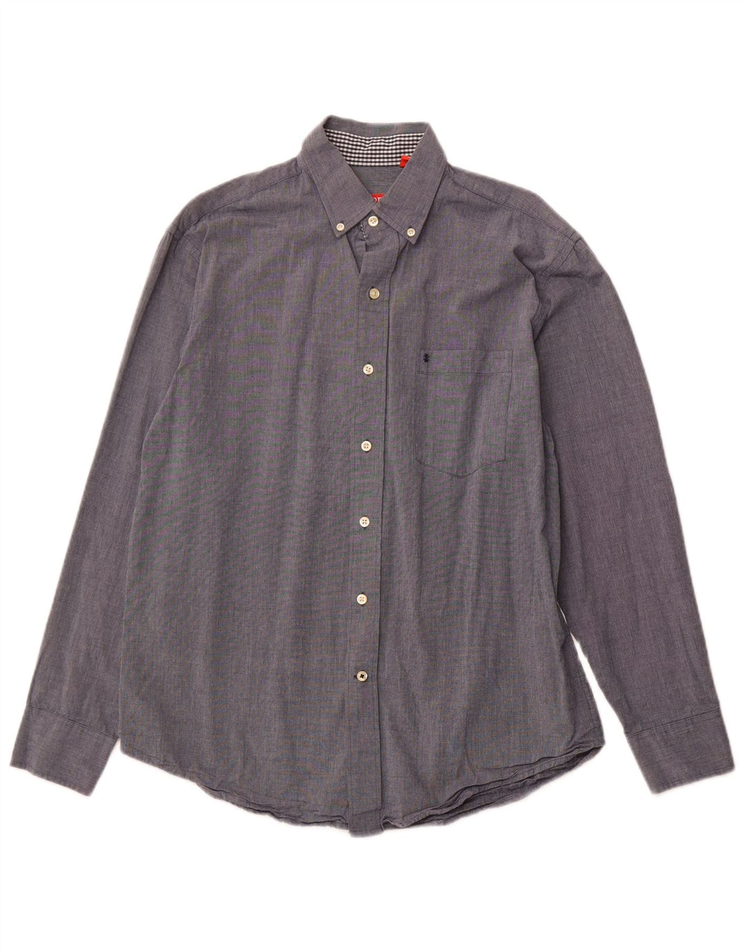 Camisa masculina IZOD algodão cinza médio