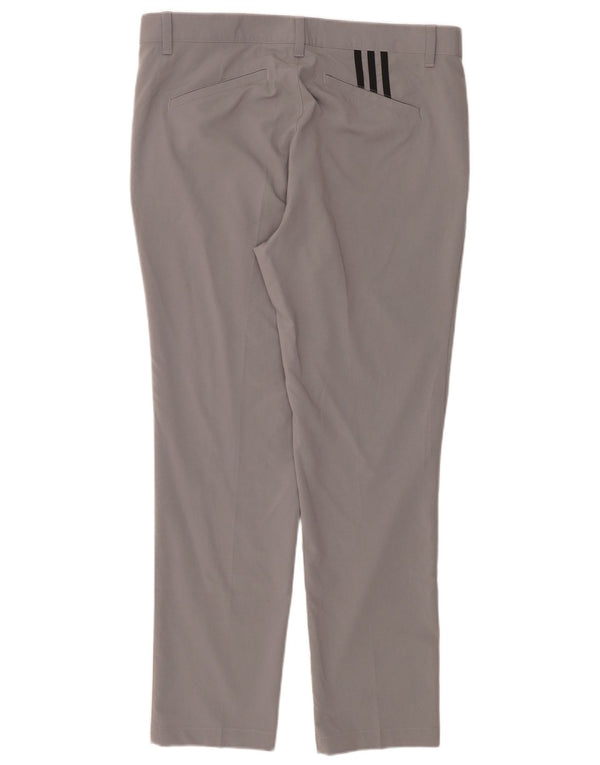 Calças Chino Slim Masculinas ADIDAS W34 L30 Cinza Algodão