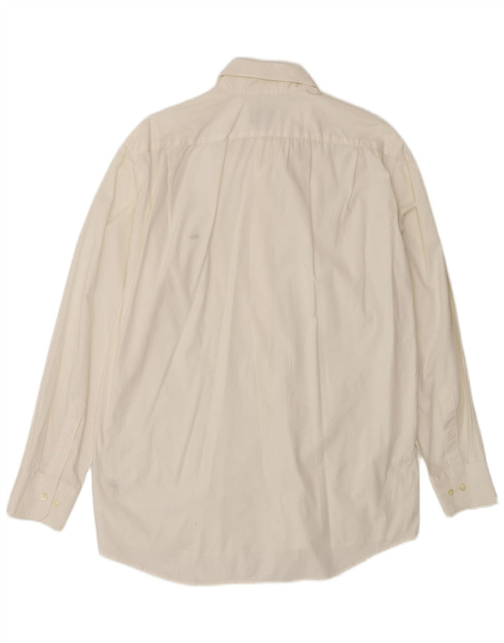 Camisa masculina Lacoste tamanho 41 grande algodão branco